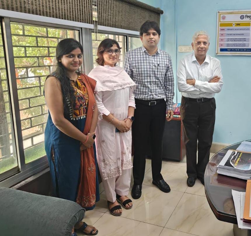 Ms Tanya- Aparajitha, Ms Roonam- Aparajitha ,DG Education Department UP Mr.Vijay Anand IAS & Mr.Padmanabhan Aparajitha